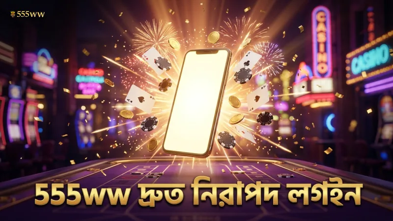 555ww ক্যাসিনোতে দ্রুত ও নিরাপদ লগইন নিশ্চিত করে।