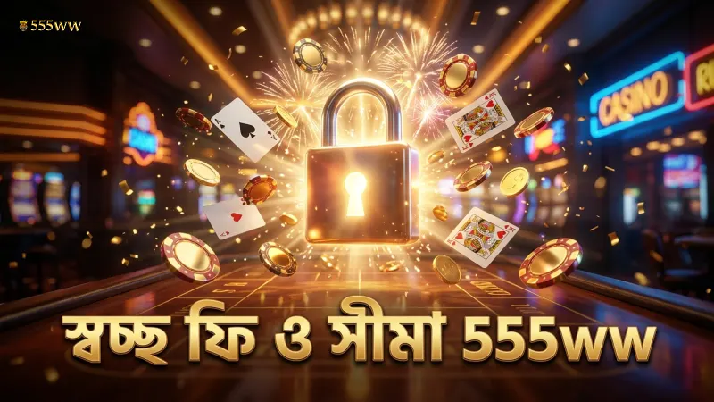555ww উইথড্রয়াল ফি ও সীমা সম্পূর্ণ স্বচ্ছ।
