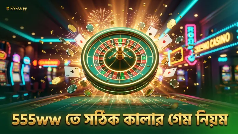 কালার গেম নিয়ম বুঝে সঠিক বাজি ধরুন 555ww-তে