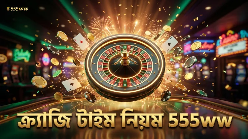 ক্র্যাজি টাইম নিয়ম ভালোভাবে বুঝে খেলুন 555ww প্ল্যাটফর্মে।
