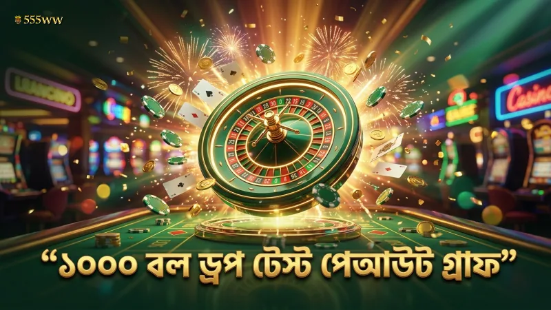 ১০০০ বল ড্রপ টেস্টের মাধ্যমে প্লিংকোর পেআউট গ্রাফ তৈরি করা হয়েছে